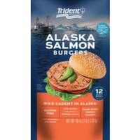 Trident Alaskan Salmon Burger - 48 Ounce